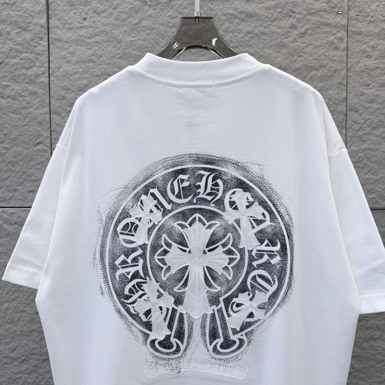 Chrome Hearts CH 2026春夏新款 马蹄印花+十字架贴布绣