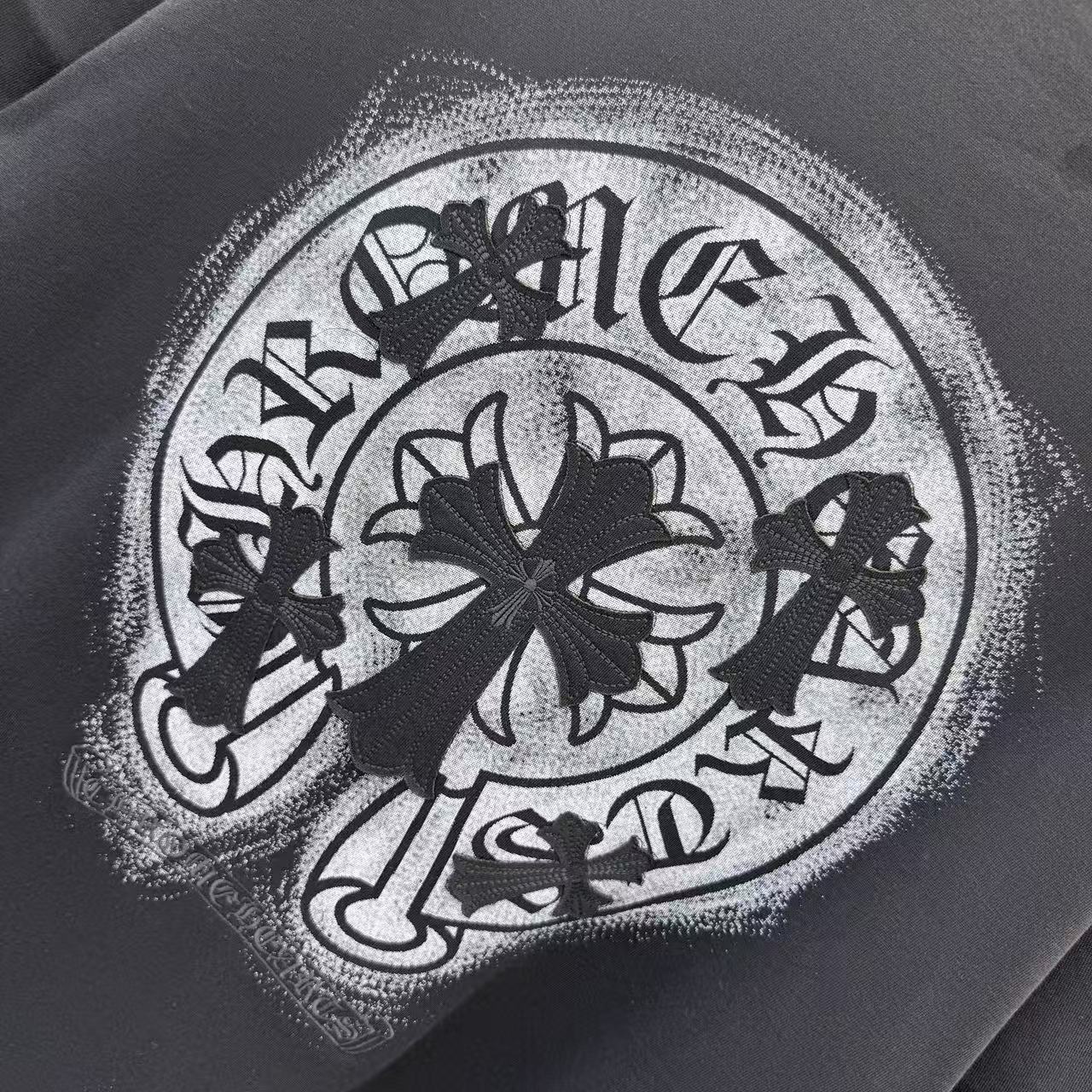 Chrome Hearts CH 2026春夏新款 马蹄印花+十字架贴布绣