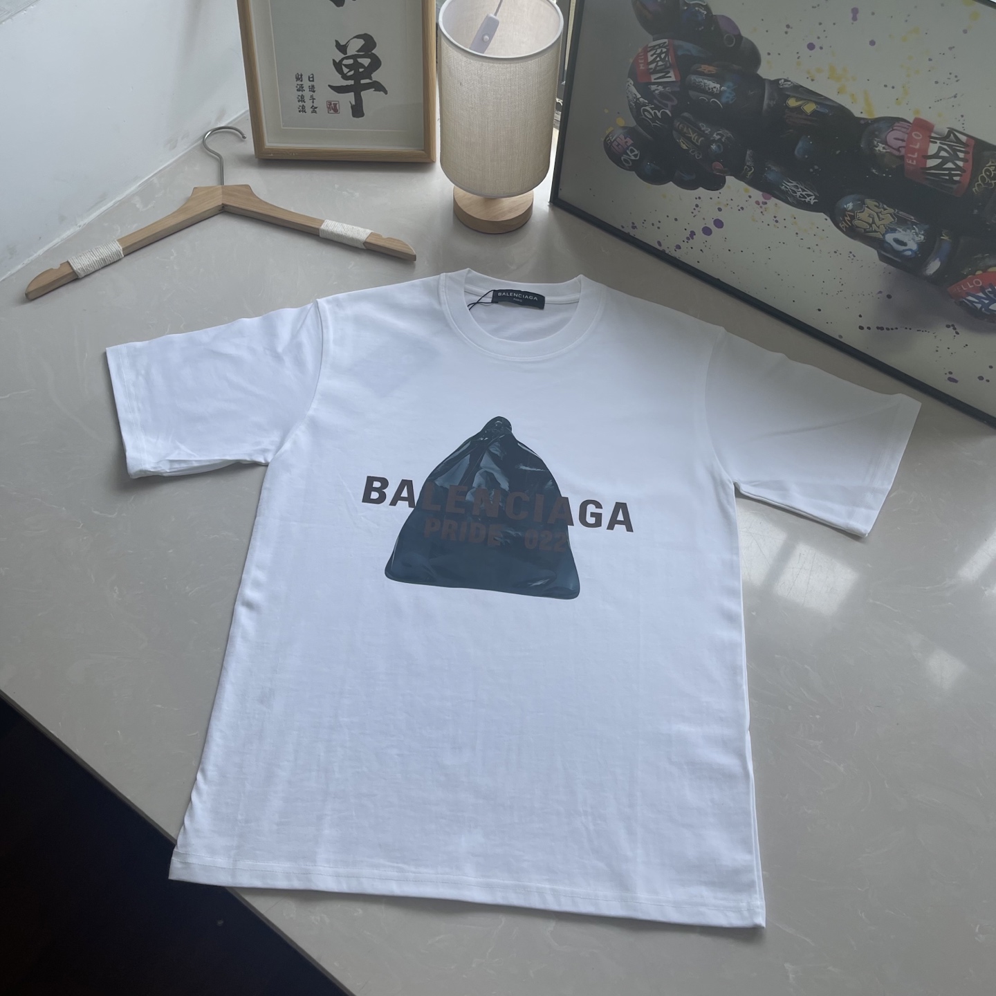 Balenciaga Unisex Short Sleeve T-Shirt - Classic Graphic Print