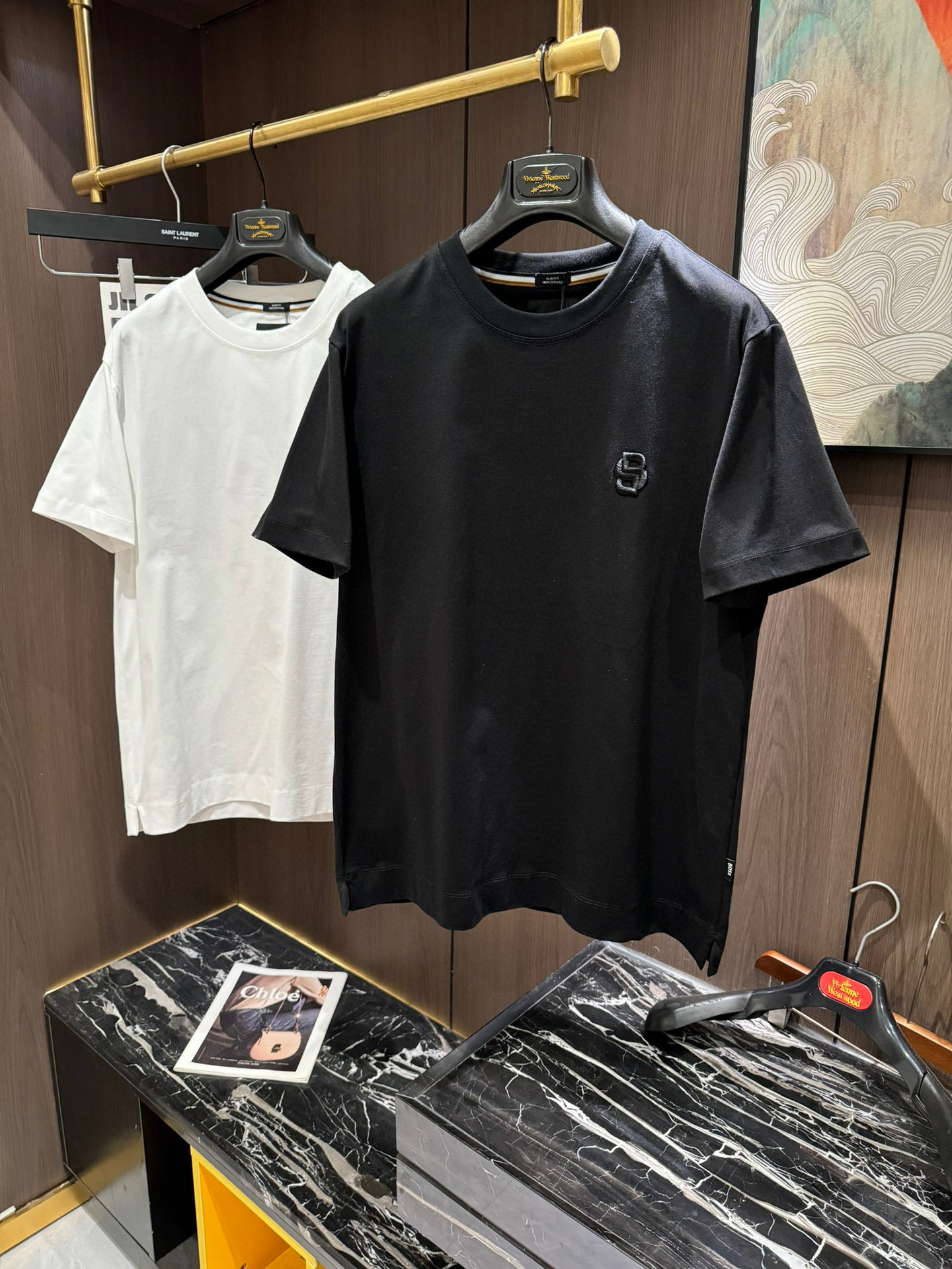 BOSS2025 Spring/Summer New Cuffs: Bright, Soft, Comfortable T-Shirts in Various Colors.