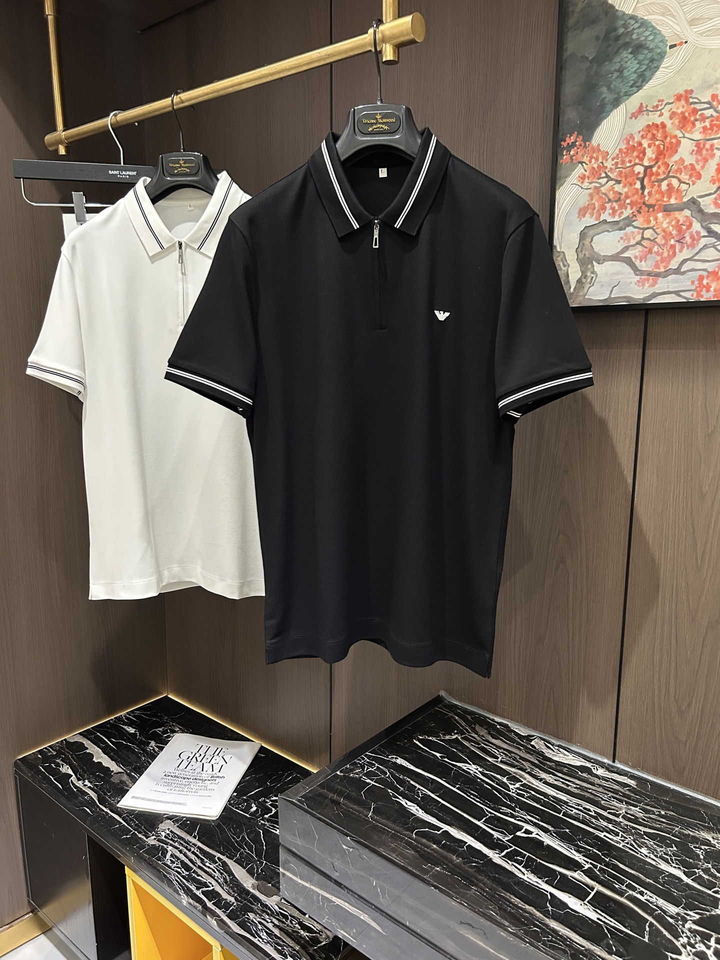 NO:139678,EA25S spring and summer new business casual lapel short sleeve POLO, code number M-4XL, T-shirt, alexander wang19860909EA25S春夏新款商务休闲翻领短袖POLO,码数M-4XL,,T-shirt,alexander wang,Men's clothing