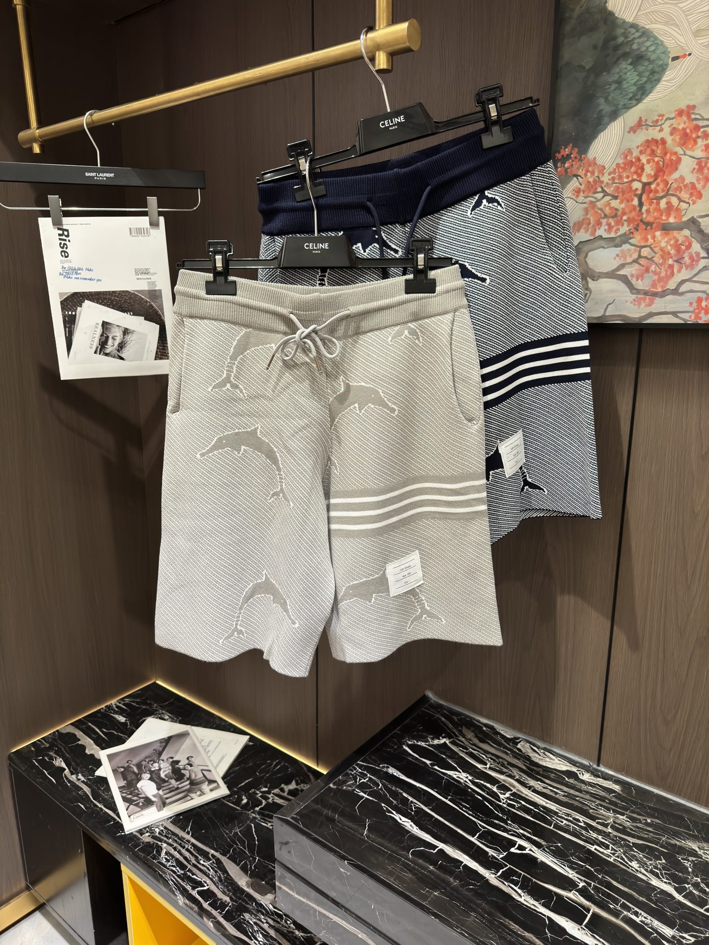 NO:152960,TB25S summer men's knitted shorts cropped pants... Size M-2XL, shorts, alexander wang19860909TB25S夏季男士针织短裤五分裤......码数M-2XL,,shorts,alexander wang,Men's clothing