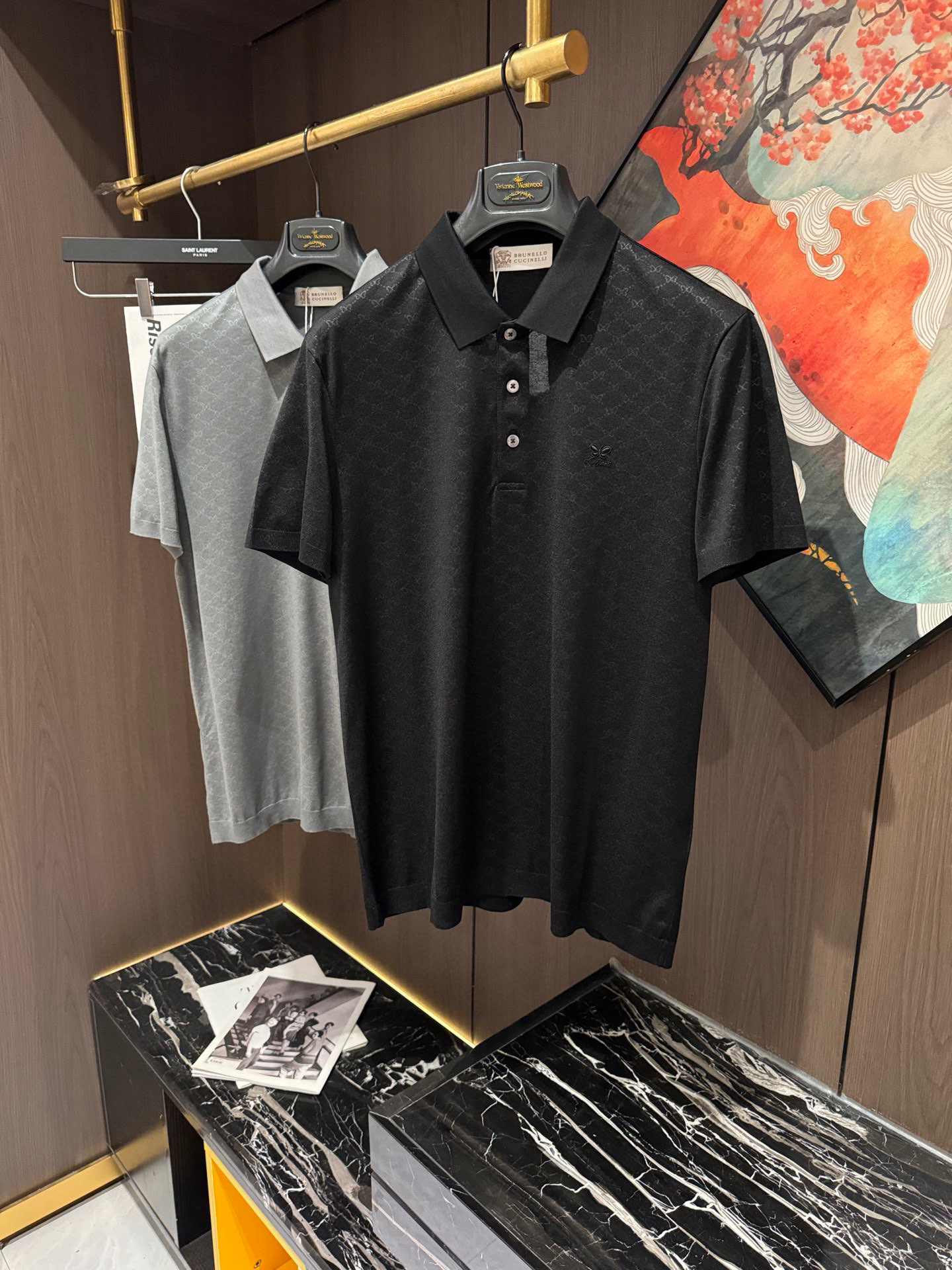 NO:503358,BC25S spring and summer new casual knitted lapel short sleeves, size M-3XL, T-shirt, alexander wang19860909BC25S春夏新款休闲针织翻领短袖,码数M-3XL,,T-shirt,alexander wang,Men's clothing