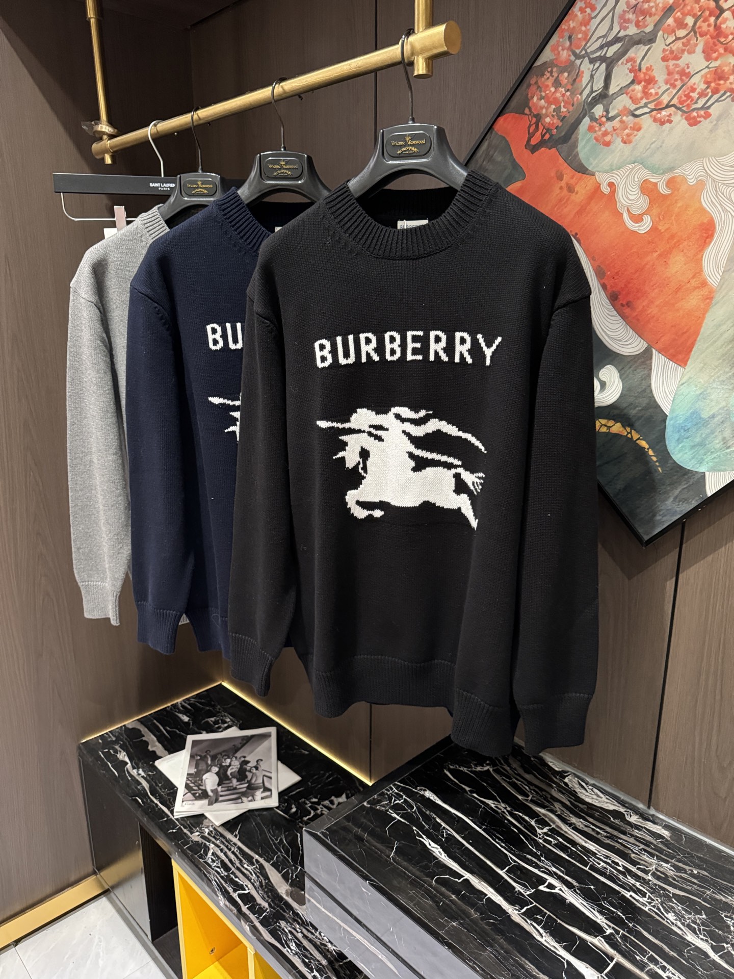 NO:511103,BUR25S early autumn men's casual round neck sweater..........................................................................................................................................................................................................................................................................................................................................19860909BUR25S早秋男士休闲圆领毛衣…………炸裂推荐,码数S-XL,,burberry,sweaters,alexander wang,Men's clothing