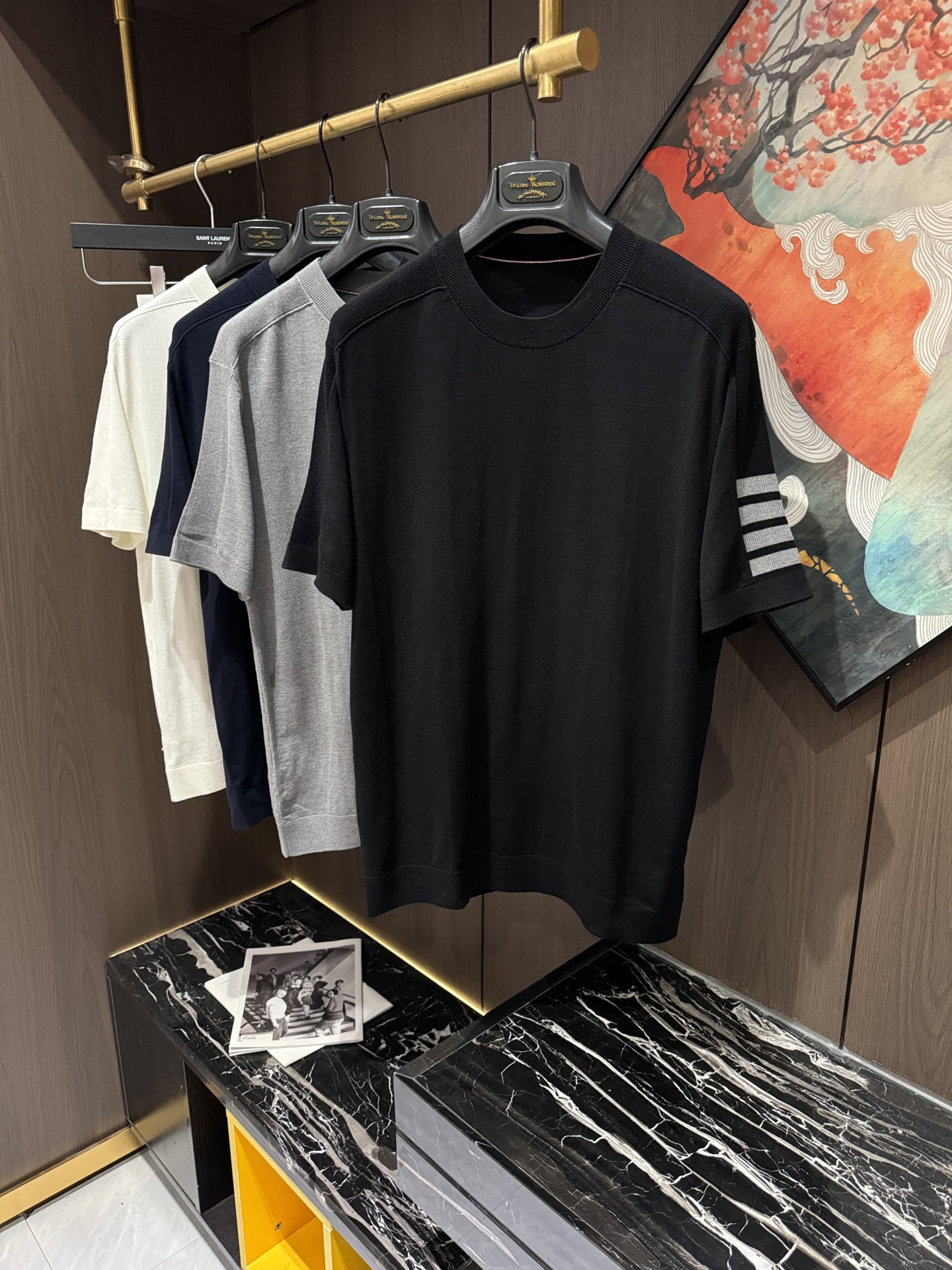 NO:509045,TB25S early autumn new casual knitted round neck short sleeves, size M-3XL, T-shirt, alexander wang19860909TB25S早秋新款休闲针织圆领短袖,码数M-3XL,,T-shirt,alexander wang,Men's clothing