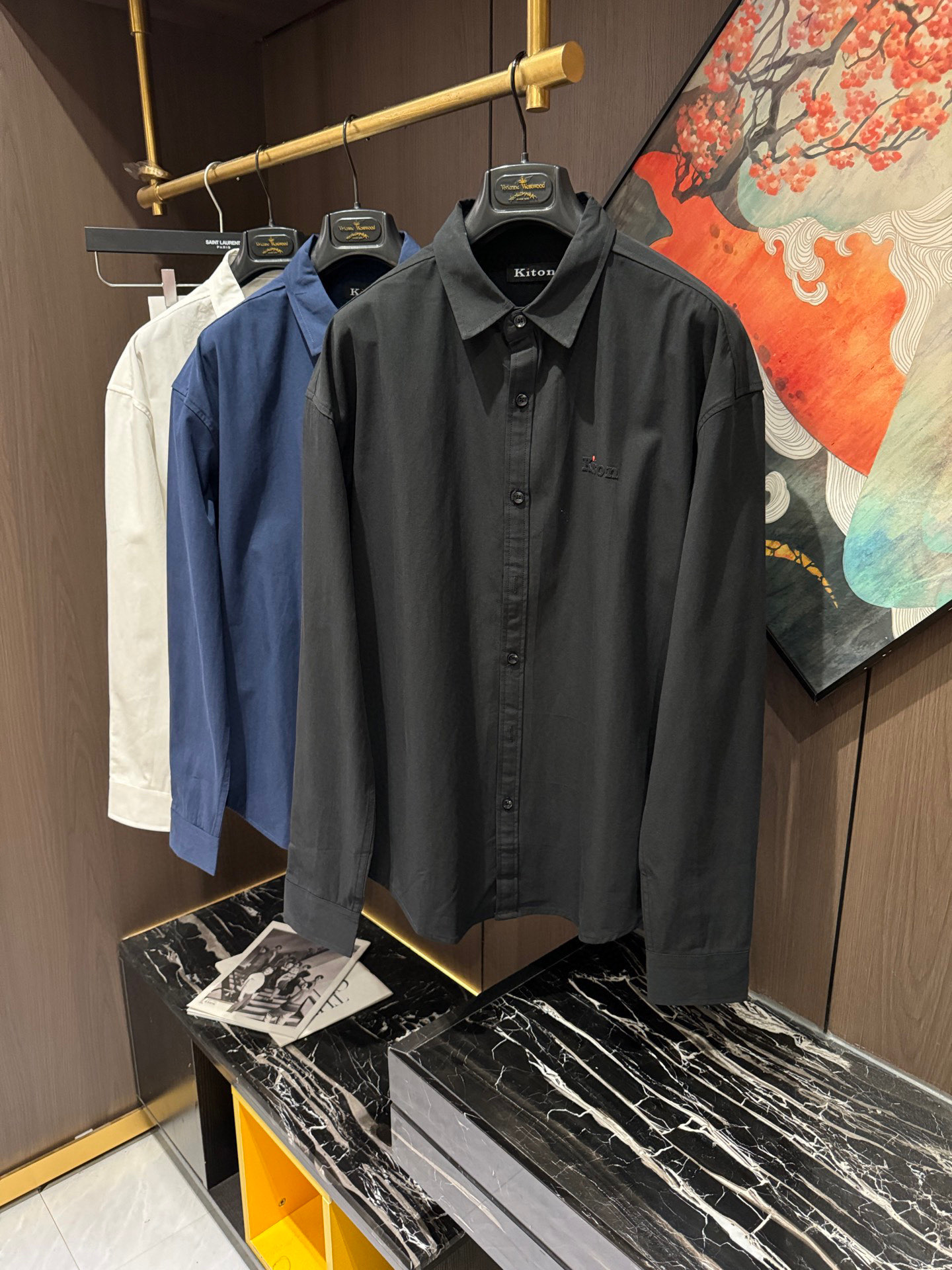 NO:550977,KITON25S new men's casual lapel long-sleeved shirt, size S-XL, shirts, alexander wang19860909KITON25S新款男士休闲翻领长袖衬衫,码数S-XL,,shirts,alexander wang,Men's clothing