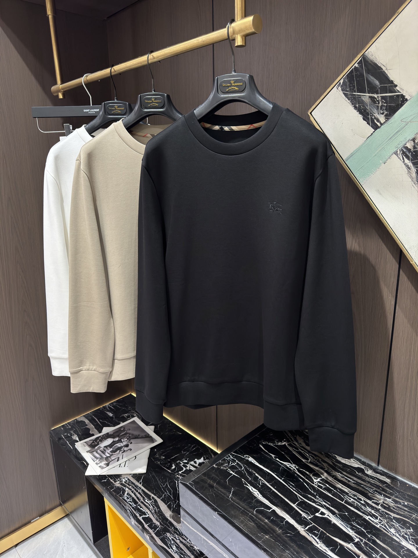 NO:565735,BUR25S new men's casual round neck bottoming long sleeves, size M-5XL,, burberry, alexander wang19860909BUR25S新款男士休闲圆领打底长袖,码数M-5XL,,burberry,alexander wang,Men's clothing