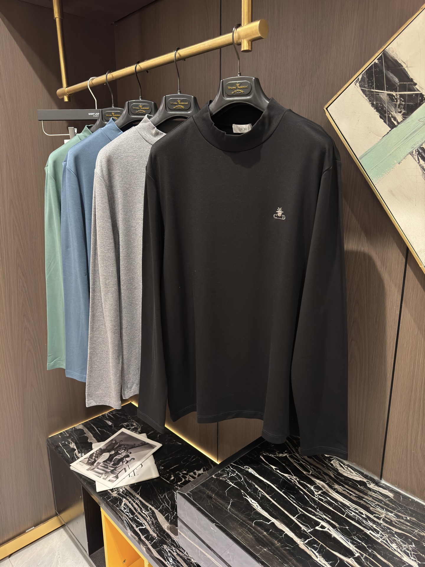 NO:565811,CD25S new men's casual mid-collar bottoming long sleeves, size M-3XL,,alexander wang19860909CD25S新款男士休闲中领打底长袖,码数M-3XL,,alexander wang,Men's clothing