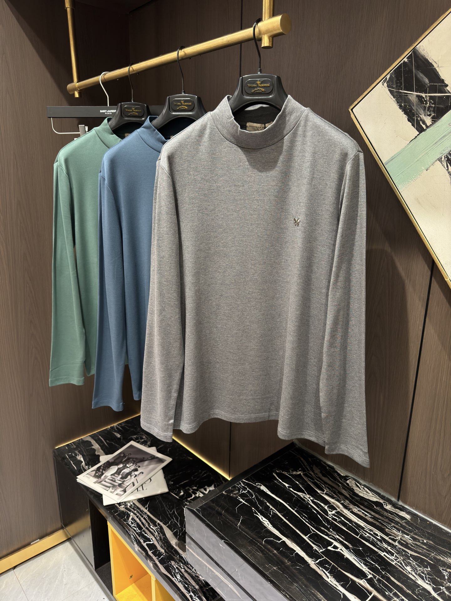 NO:565807,BV25S new men's casual mid-collar bottoming long sleeves, size M-3XL,,bottega veneta,alexander wang19860909BV25S新款男士休闲中领打底长袖,码数M-3XL,,bottega veneta,alexander wang,Men's clothing