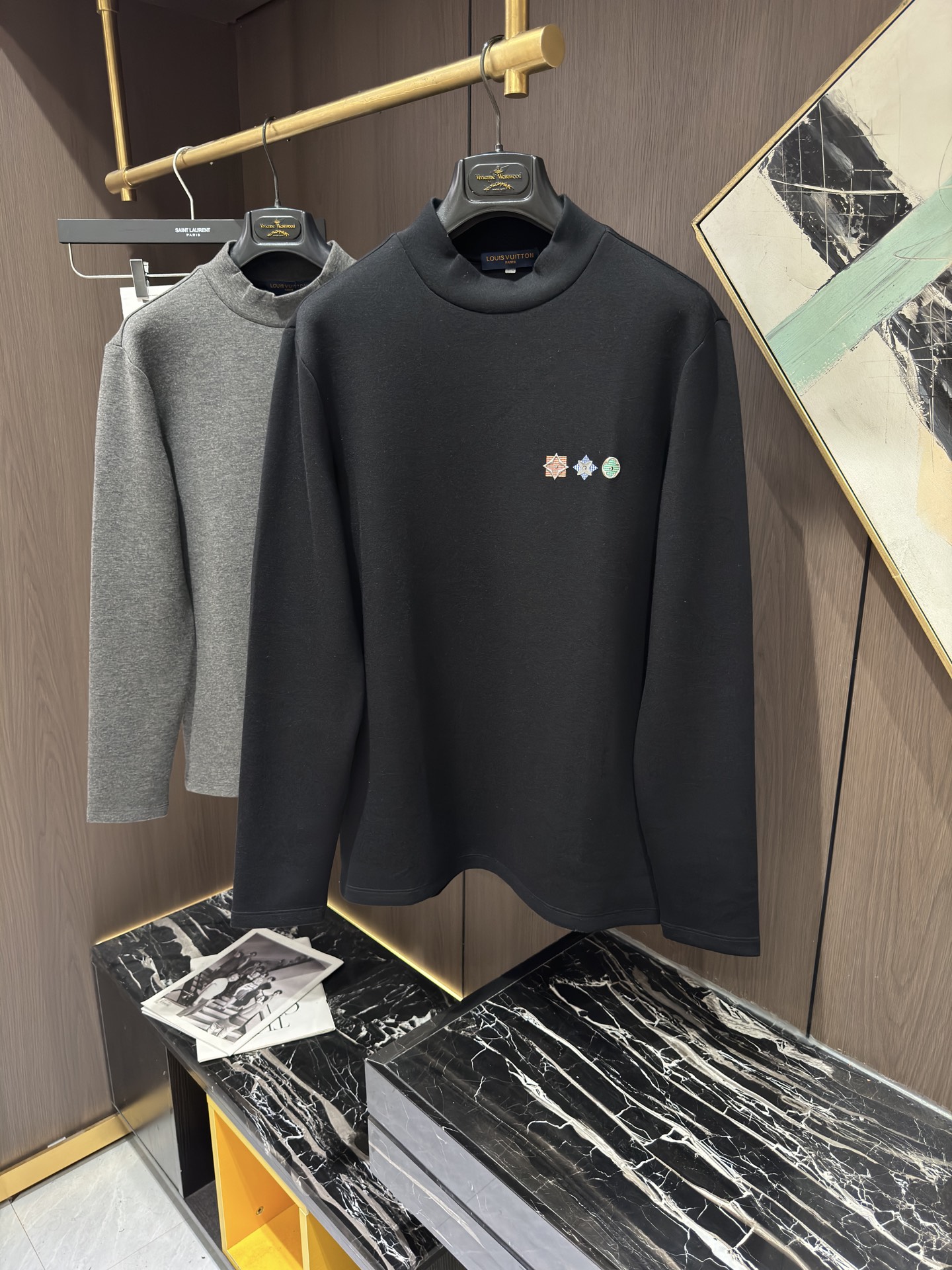 NO:565803,LV25S new men's casual round neck bottoming long sleeves, size M-3XL, louis vuitton, alexander wang19860909LV25S新款男士休闲圆领打底长袖,码数M-3XL,,louis vuitton,alexander wang,Men's clothing