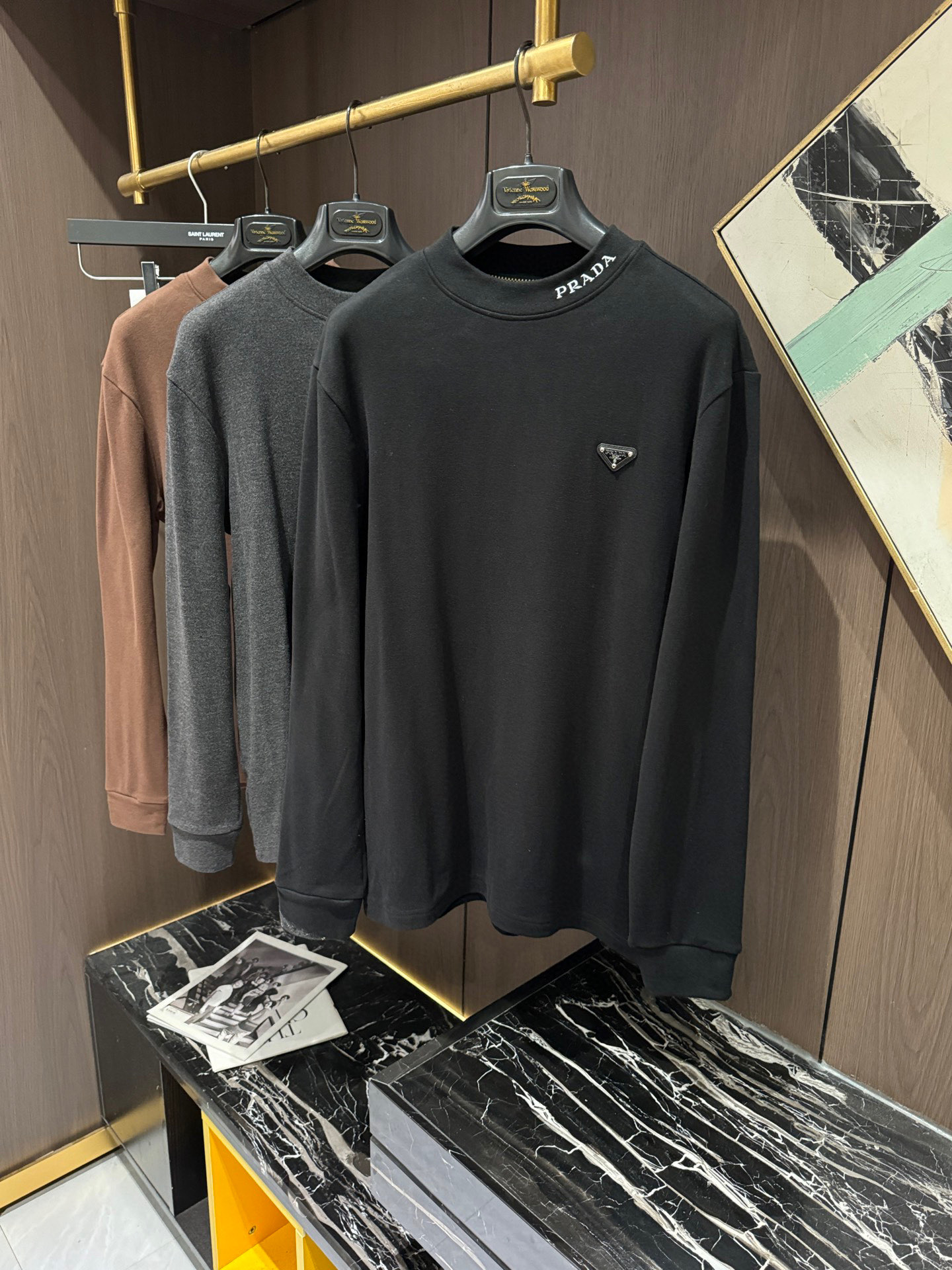 NO:644666,PRA25S new men's casual round neck bottoming long sleeves, size M-4XL, prada, alexander wang19860909PRA25S新款男士休闲圆领打底长袖,码数M-4XL,,prada,alexander wang,Men's clothing