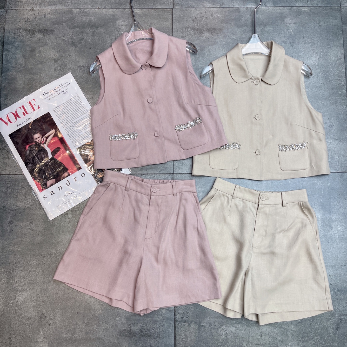 “High-End Women’s Suit with Cotton-Free Sleeves and Silk Fabric – New Product Launch” - 图片 1