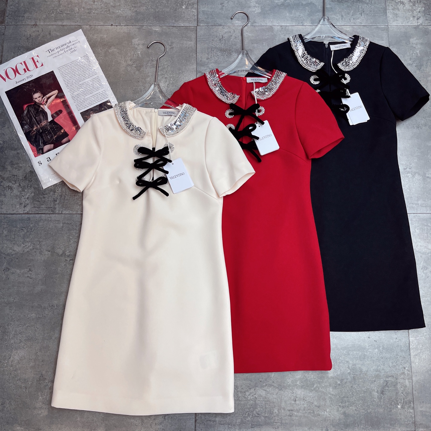 Valentino Crystal Bow Dress