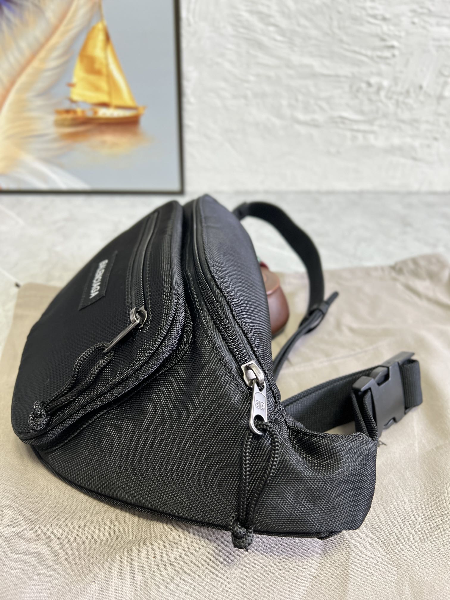 Barenciag Paris City Series Explorer Wallet in Black, Dimensions 31.7.15 cm - 图片 6