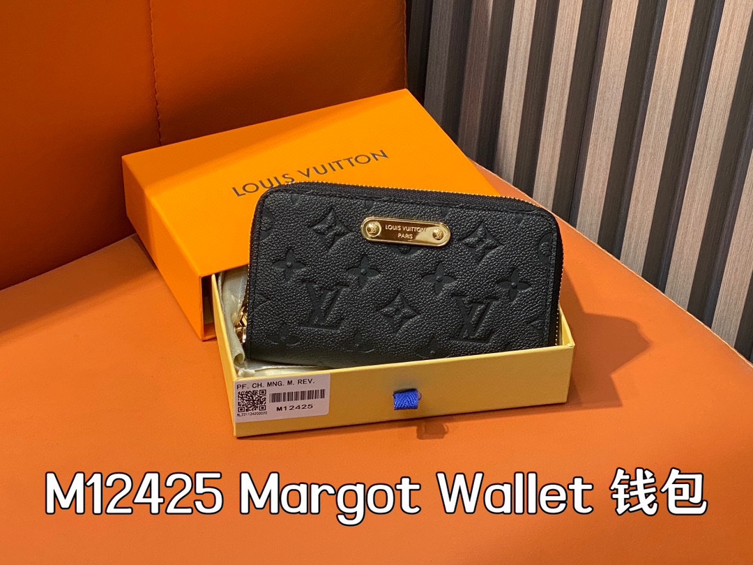 Louis Vuitton Black Monogram Empreinte Leather Margot Wallet 13 i1731654601 7240 0