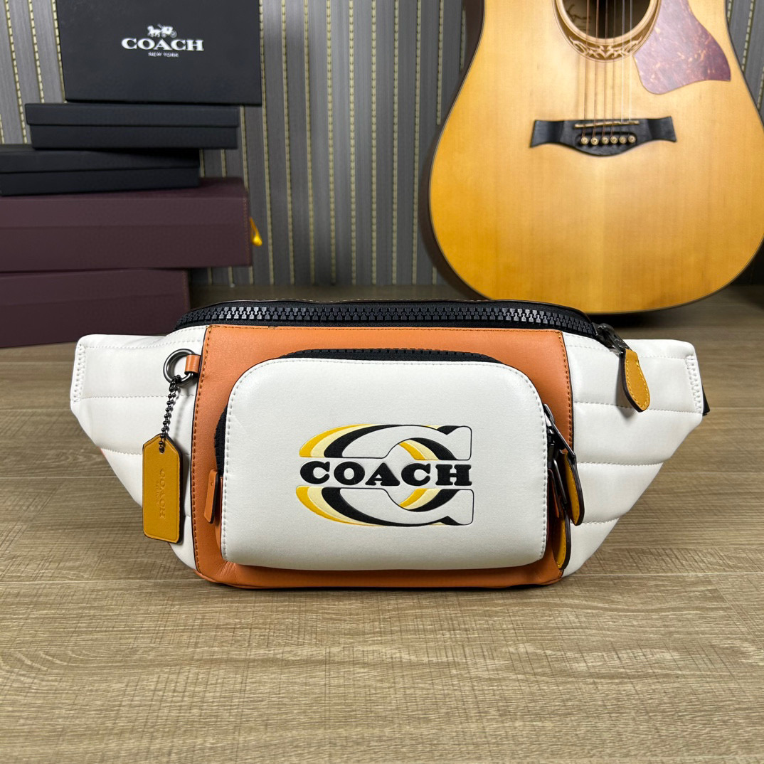 Coach Track Coach Collection Chest Bag Waist Bag, Classic Logo, Fashionable and Practical 12 i1740891529280 3216 0 10