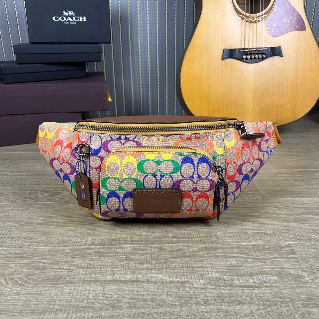 Coach Track Coach Collection Chest Bag Waist Bag, Classic Logo, Fashionable and Practical 19 i1740891530927 2259 0 17