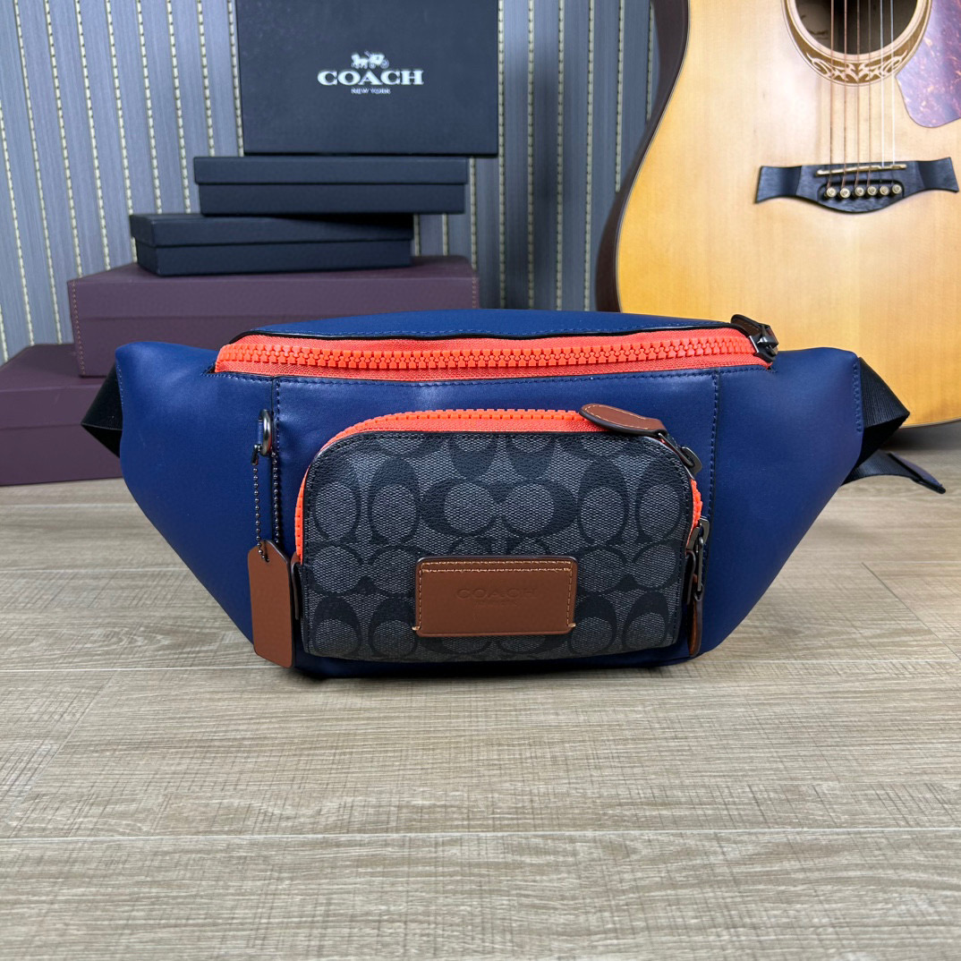 Coach Track Coach Collection Chest Bag Waist Bag, Classic Logo, Fashionable and Practical 20 i1740891530928 3592 0 18
