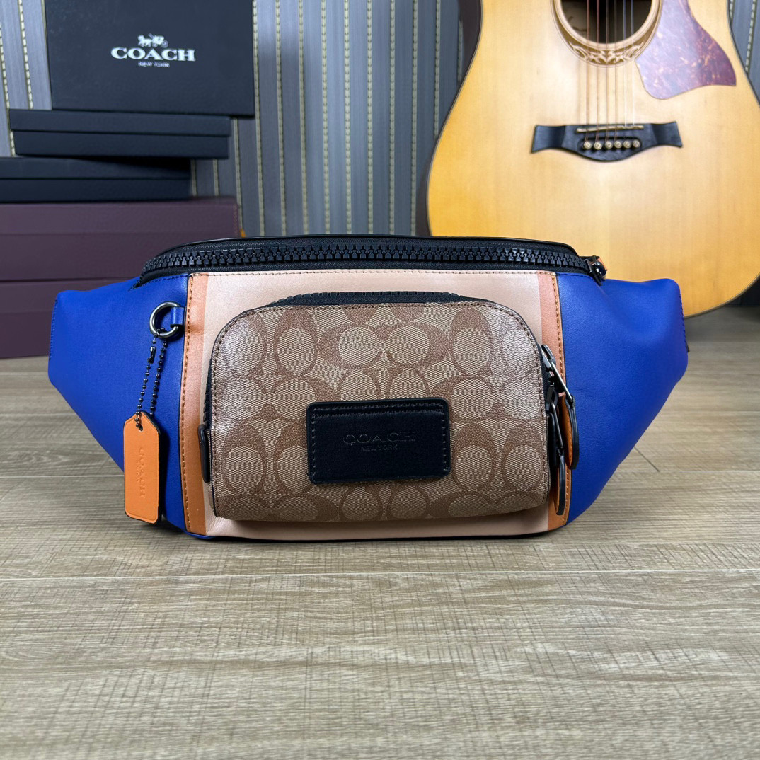 Coach Track Coach Collection Chest Bag Waist Bag, Classic Logo, Fashionable and Practical 14 i1740891530928 5405 0 12