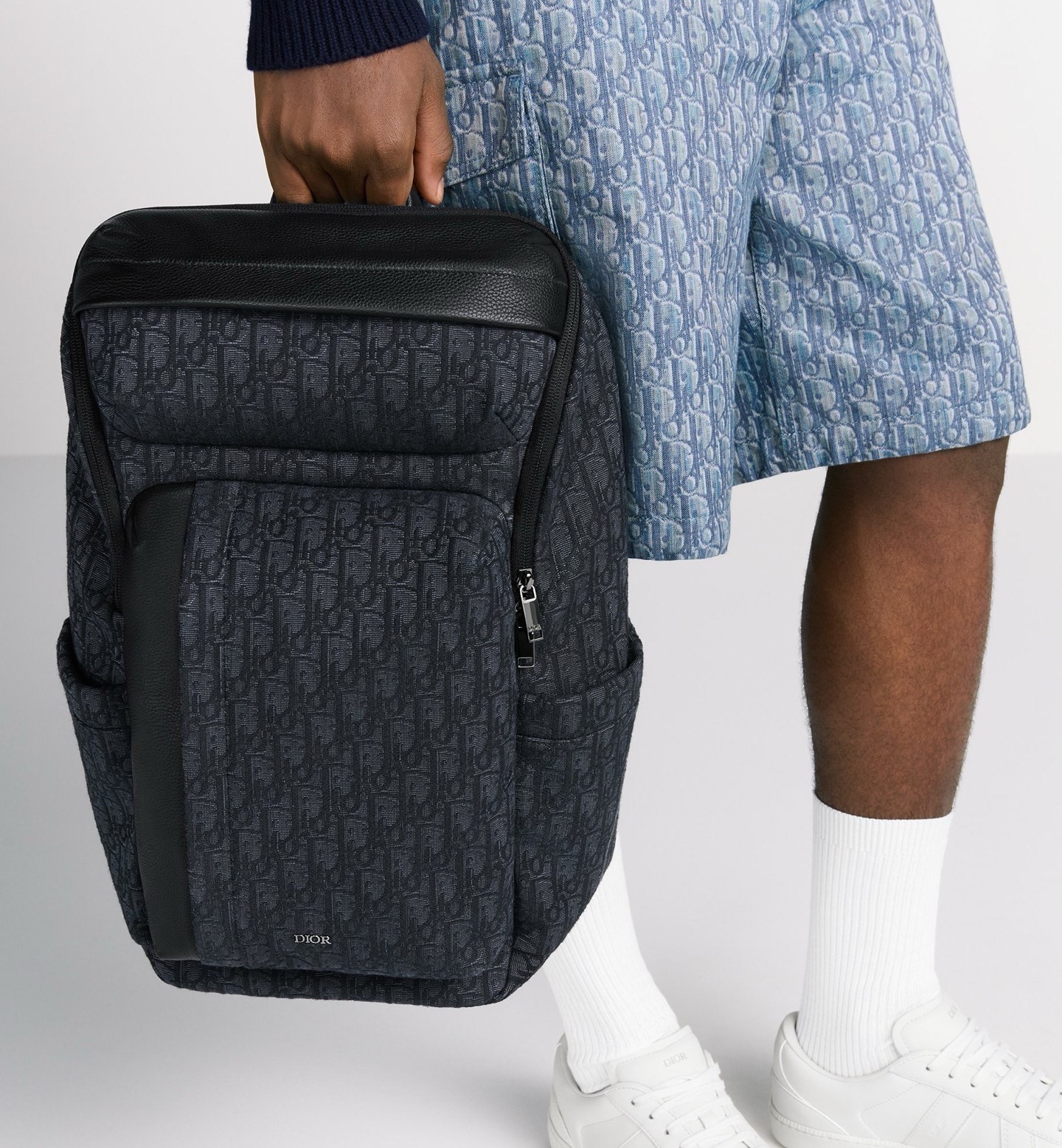 Dior Rider Soft Backpack: Black Oblique Fabric, Leather Details, and Dior Signature 11 i1751094206508 7971 0 9