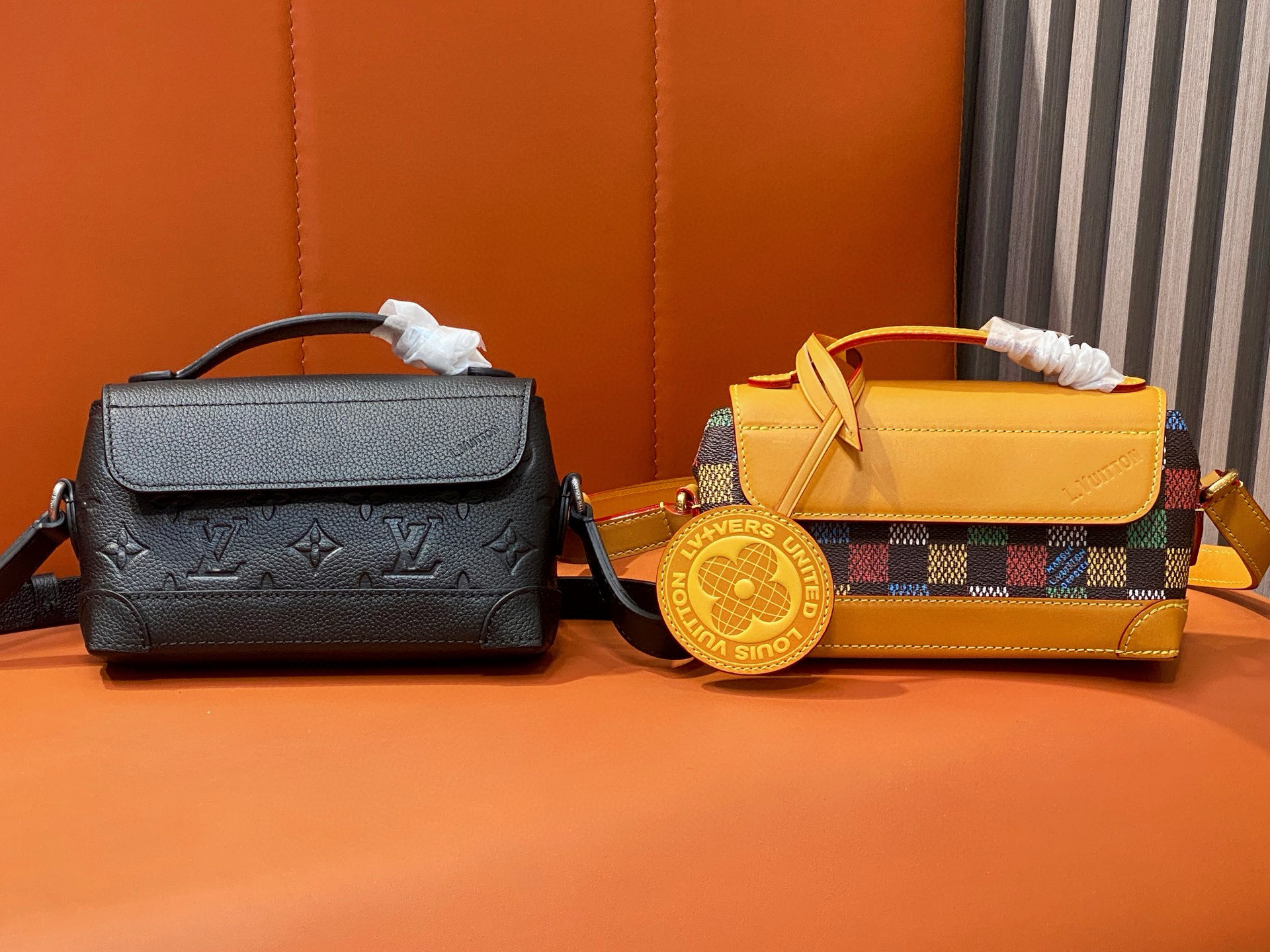 Louis Vuitton Black Monogram Embossed Taurillon Leather Steamer East West Bag 12 i1751600228836 804 0 10