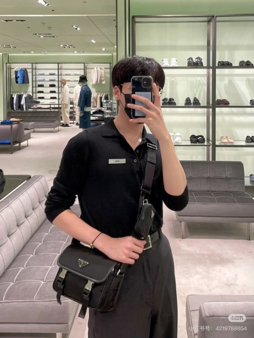 Prada Mini Messenger Bag - Multiple Compartments, Large Capacity - Model 2VD034 1 Prada Mini Messenger Bag - Multiple Compartments, Large Capacity - Model 2VD034