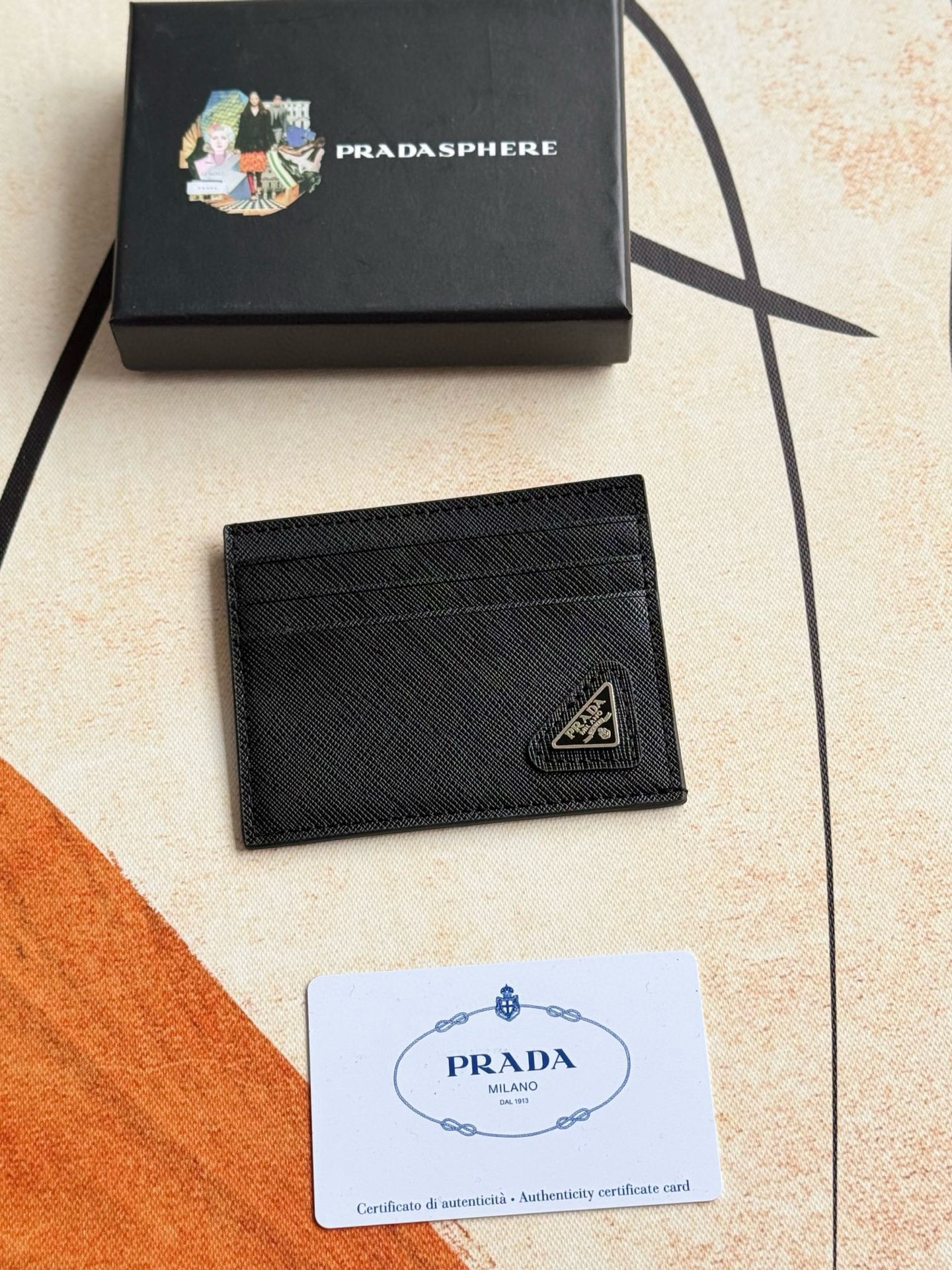 Prada Leather Card Holder - Stylish and Compact Wallet Alternative 6 i1751967793846 3243 0 4