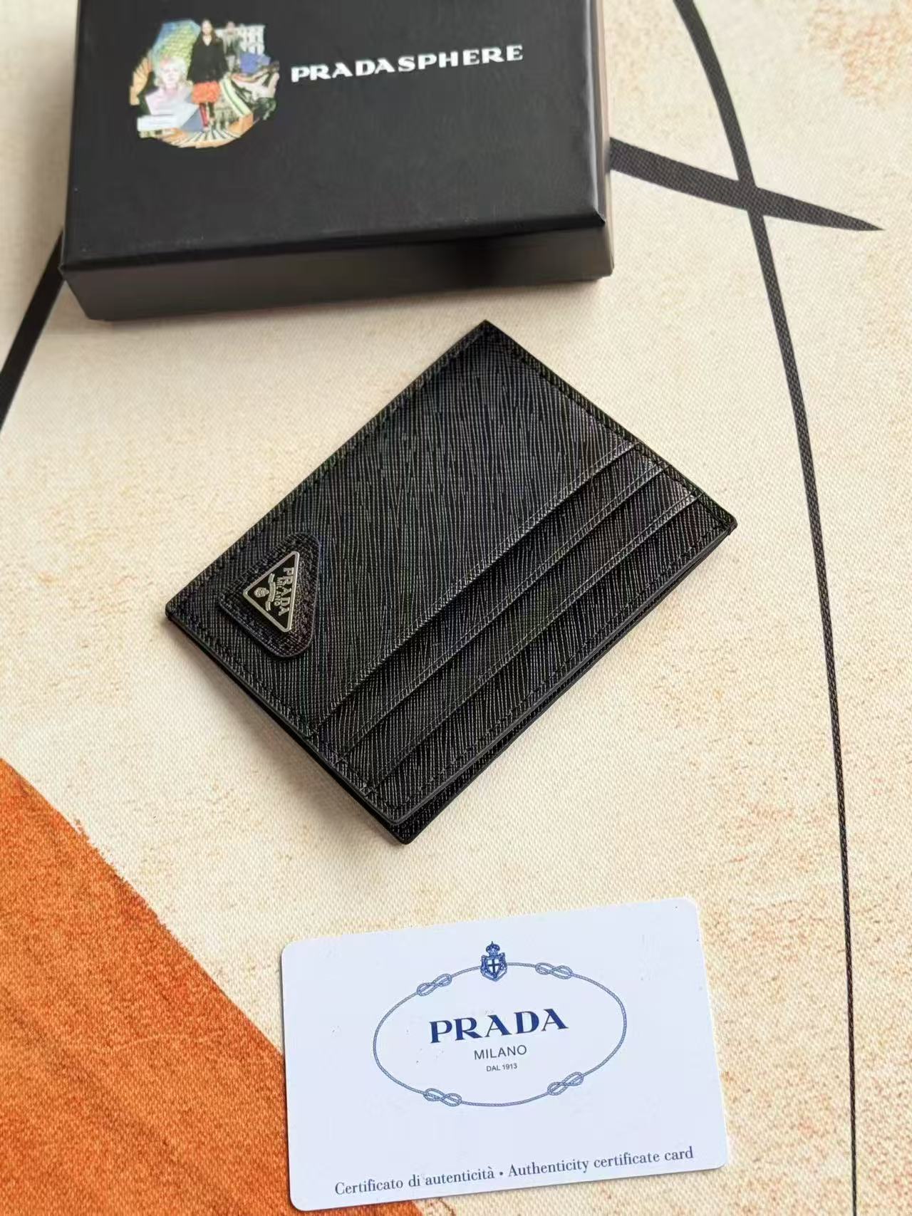 Prada Leather Card Holder - Stylish and Compact Wallet Alternative 4 i1751967794766 7895 0 2