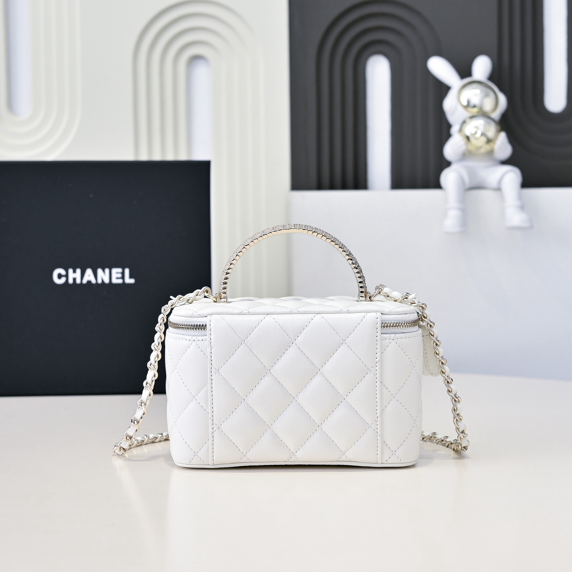 Chanel 24B Limited Edition Diamond Handle Vanity Bag, Lambskin Crossbody 6 i1754872563067 4396 0 4