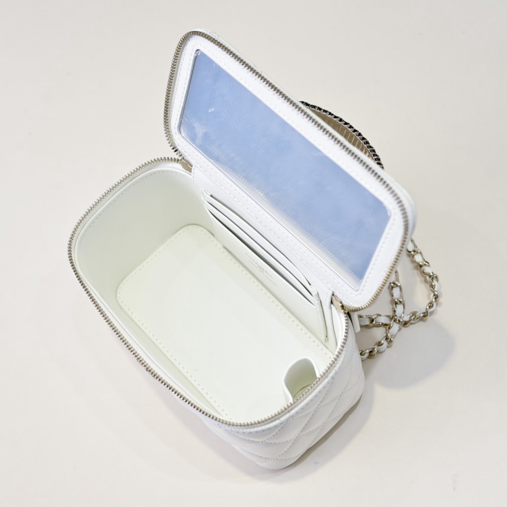 Chanel 24B Limited Edition Diamond Handle Vanity Bag, Lambskin Crossbody 9 i1754872564010 5655 0 7