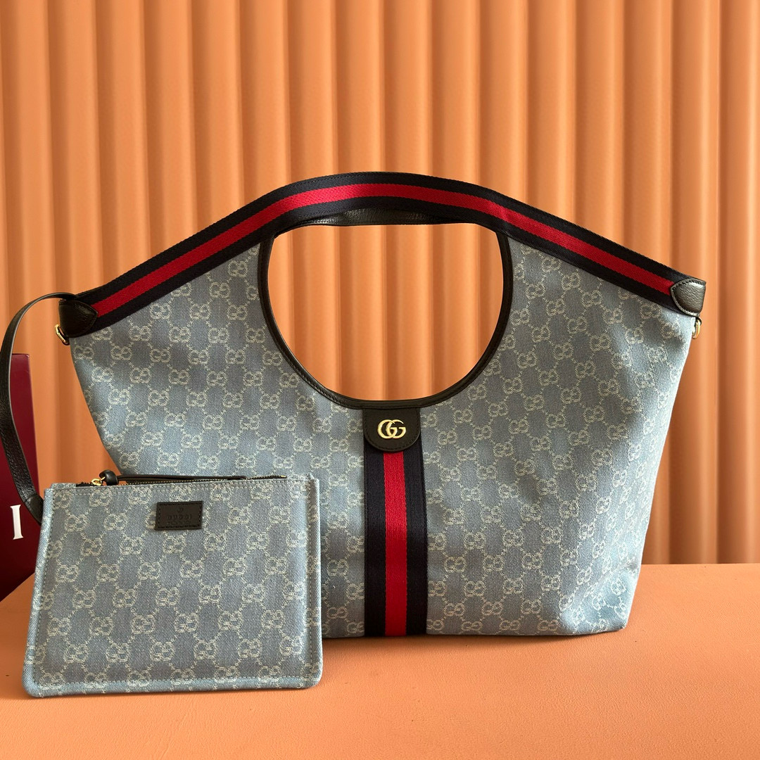 Gucci Giglio Large Tote Bag in Beige and Brown GG Canvas with Pouch 13 i1760155574516 660 0 12