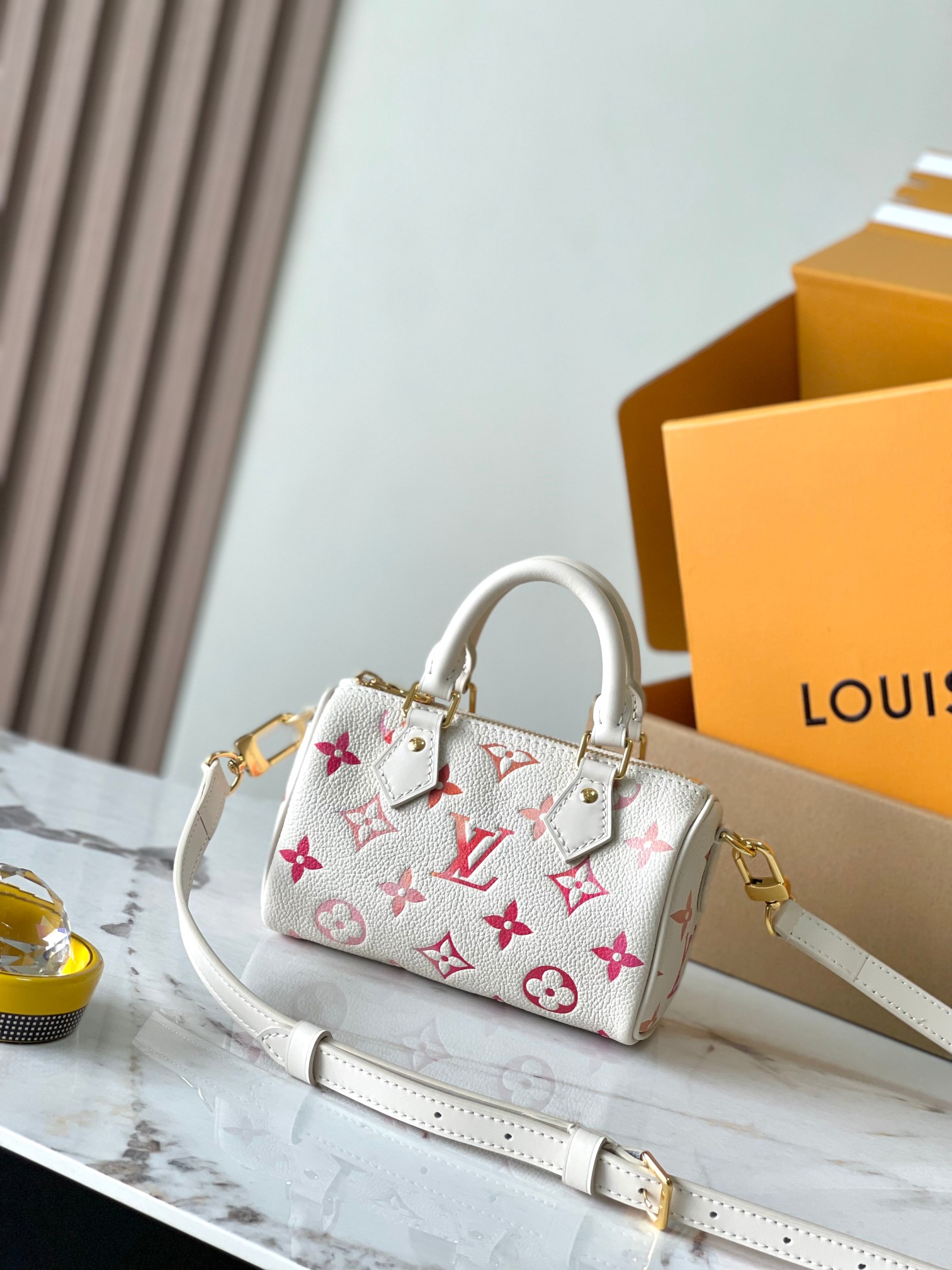 Louis Vuitton LV Speedy Sacs À Main Rouge Imprimé Tout en acier Empreinte​ M83452