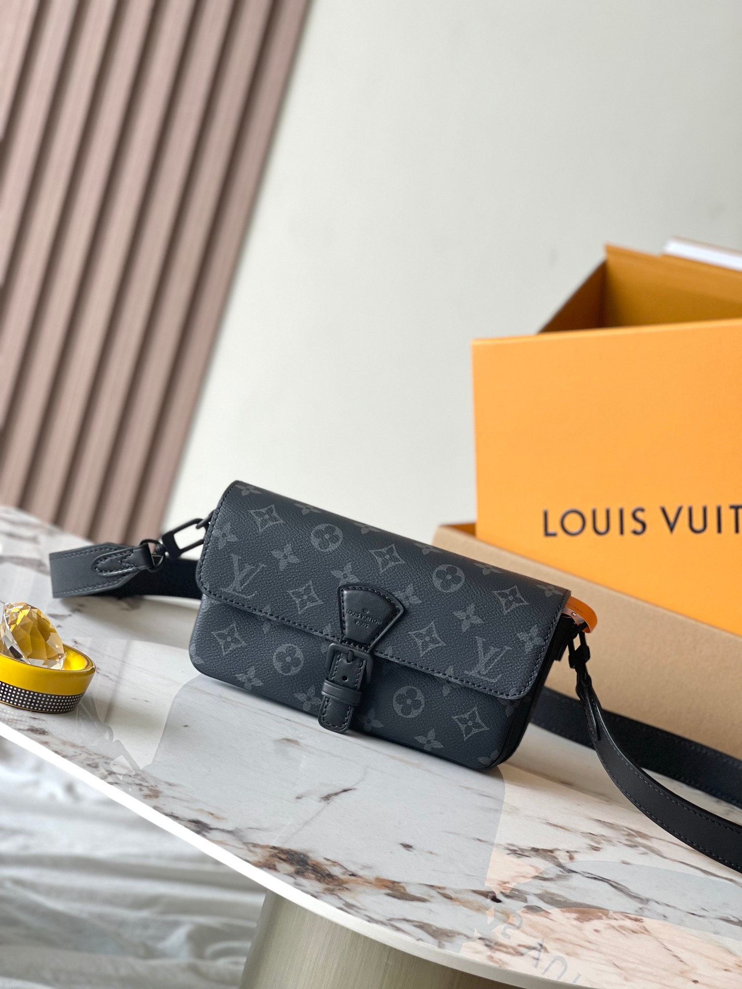 Louis Vuitton LV Montsouris Bags Handbags All Steel Monogram Canvas Mini M83567
