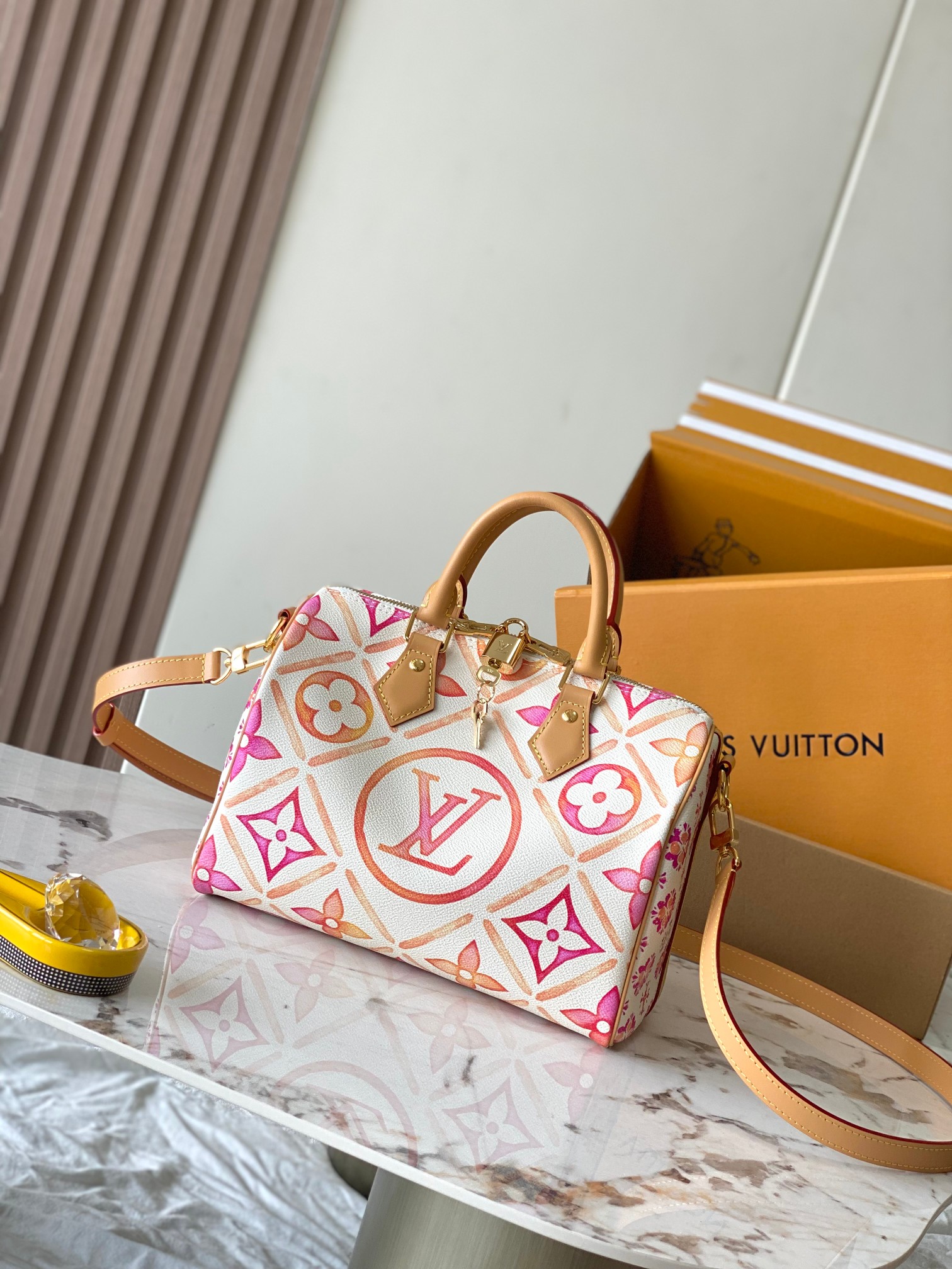 Louis Vuitton LV Speedy AAA
 Tassen handtassen Luxe mode -replica -ontwerpers
 Blauw Roze Luchtblauw Al staal Zomercollectie