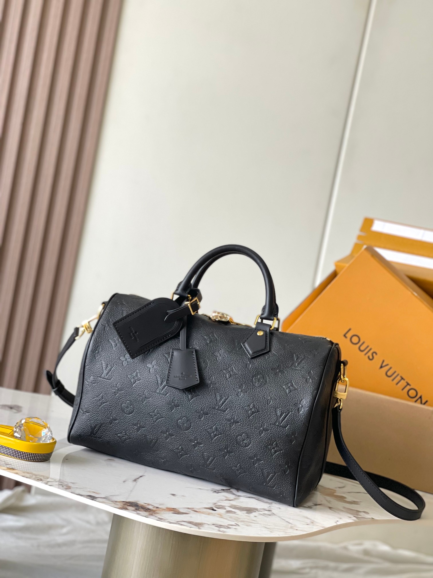 Louis Vuitton LV Speedy Tassen handtassen Zwart Al staal M47186