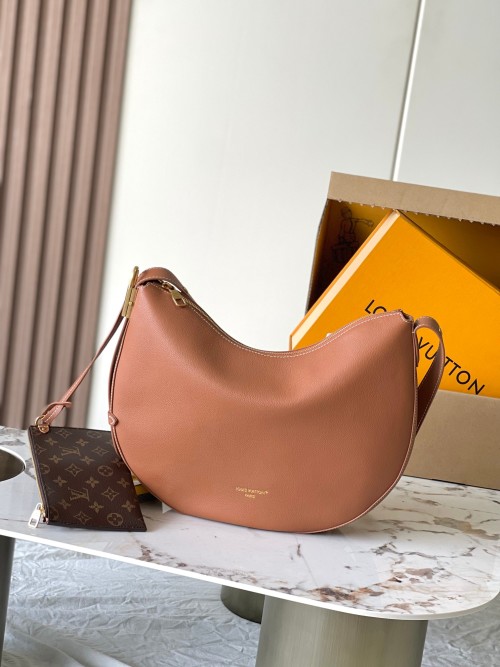 Louis Vuitton Low Key Cookie Medium Hobo Bag, Brown Leather, Model M14642 1 Louis Vuitton Low Key Cookie Medium Hobo Bag, Brown Leather, Model M14642