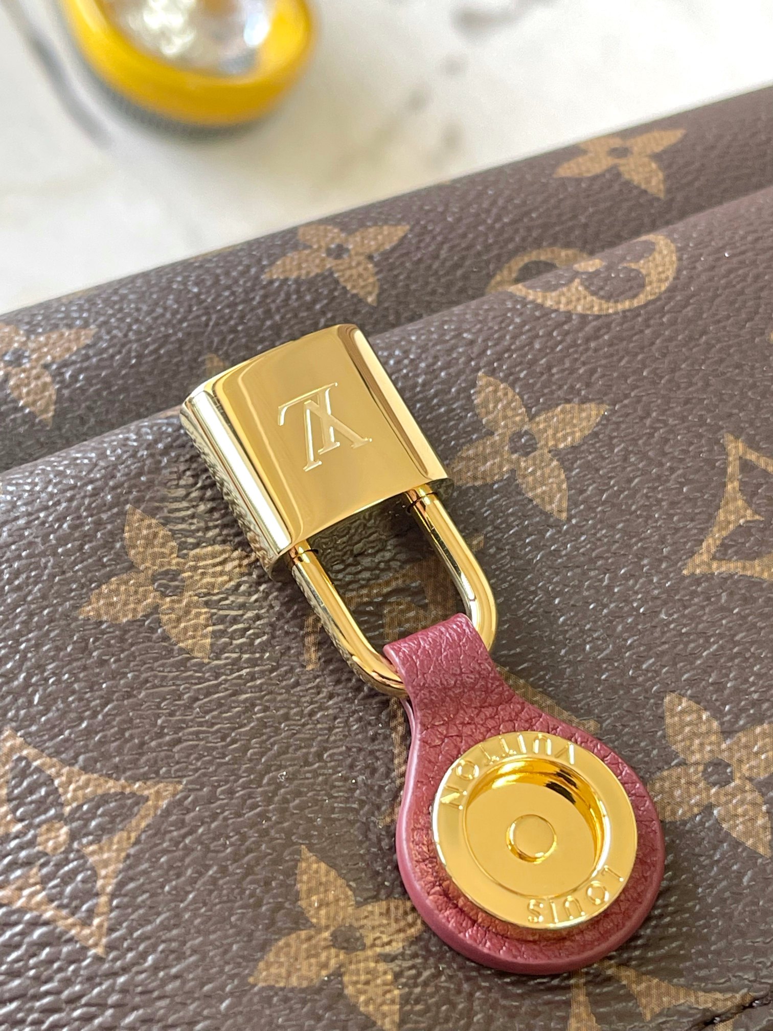 【特级MB原厂皮】  Saint Germain PM 手袋  型号：M27067老花枣红163C芯片版  材料：A级全