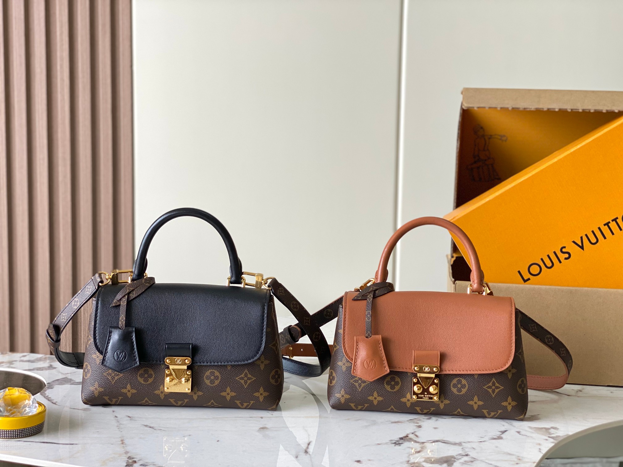 MADELEINE BB número de estilo: M27511 negro, M28288 imagen combinada marrón