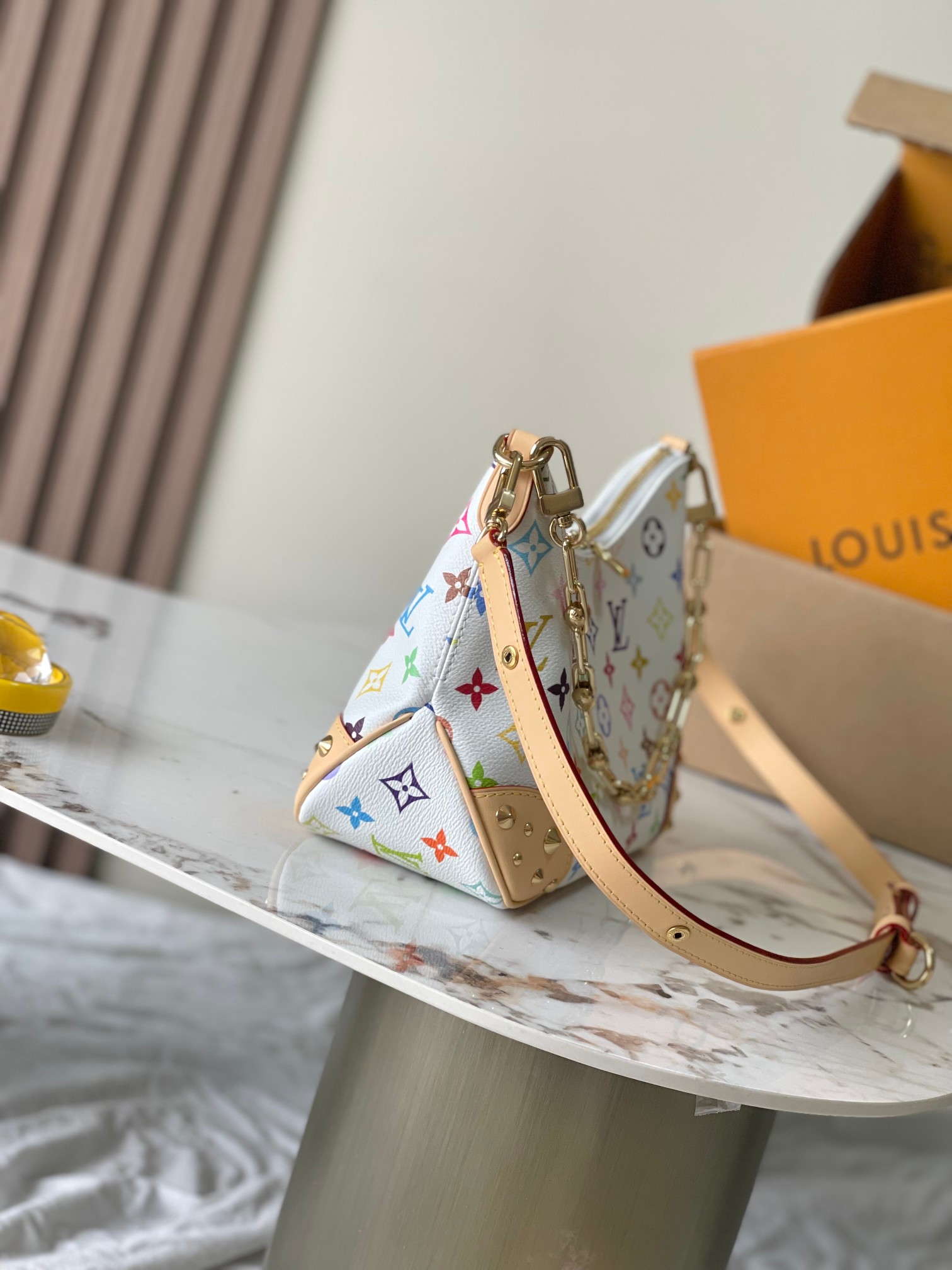 【特级MB原厂皮】 白彩村上隆合作系列Boulogne  型号：M27790白彩163C芯片版 材料：A级全钢五金，进口