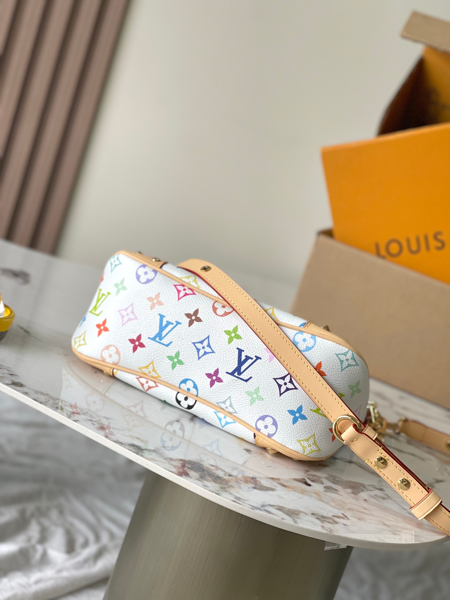 【特级MB原厂皮】 白彩村上隆合作系列Boulogne  型号：M27790白彩163C芯片版 材料：A级全钢五金，进口