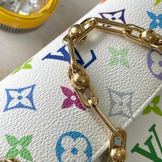 【特级MB原厂皮】 白彩村上隆合作系列Wallet On Chain Ivy 手袋 型号:M27492白彩163C芯片版 【特级MB原厂皮】 白彩村上隆合作系列Wallet On Chain Ivy 手袋 型号:M27492白彩163C芯片版