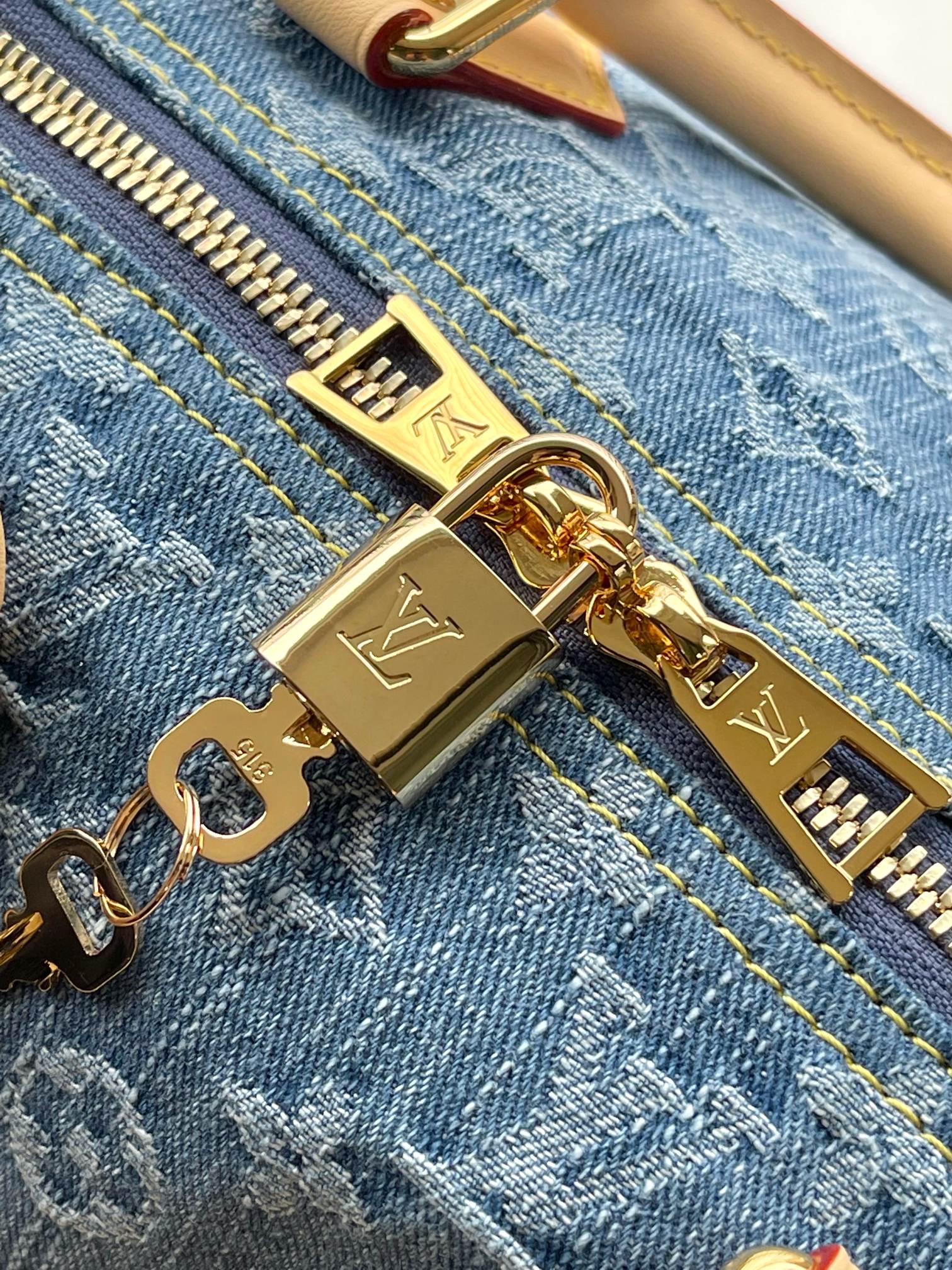 【特级MB163c芯片版原厂皮】 Speedy BANDOULIÈRE 30 | 丹宁牛仔 型号：M14430 材料：A