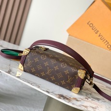 【特级MB原厂皮】 本款Getaway Side Trunk中号手袋。 型号:M28569老花,163C芯片版 材料:A 【特级MB原厂皮】 本款Getaway Side Trunk中号手袋。 型号:M28569老花,163C芯片版 材料:A