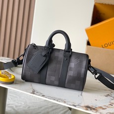 【特级MB原厂皮】 KEEPALL BANDOULIÈRE 25手袋 型号:M14919黑色163C芯片版 材料:A级全 【特级MB原厂皮】 KEEPALL BANDOULIÈRE 25手袋 型号:M14919黑色163C芯片版 材料:A级全