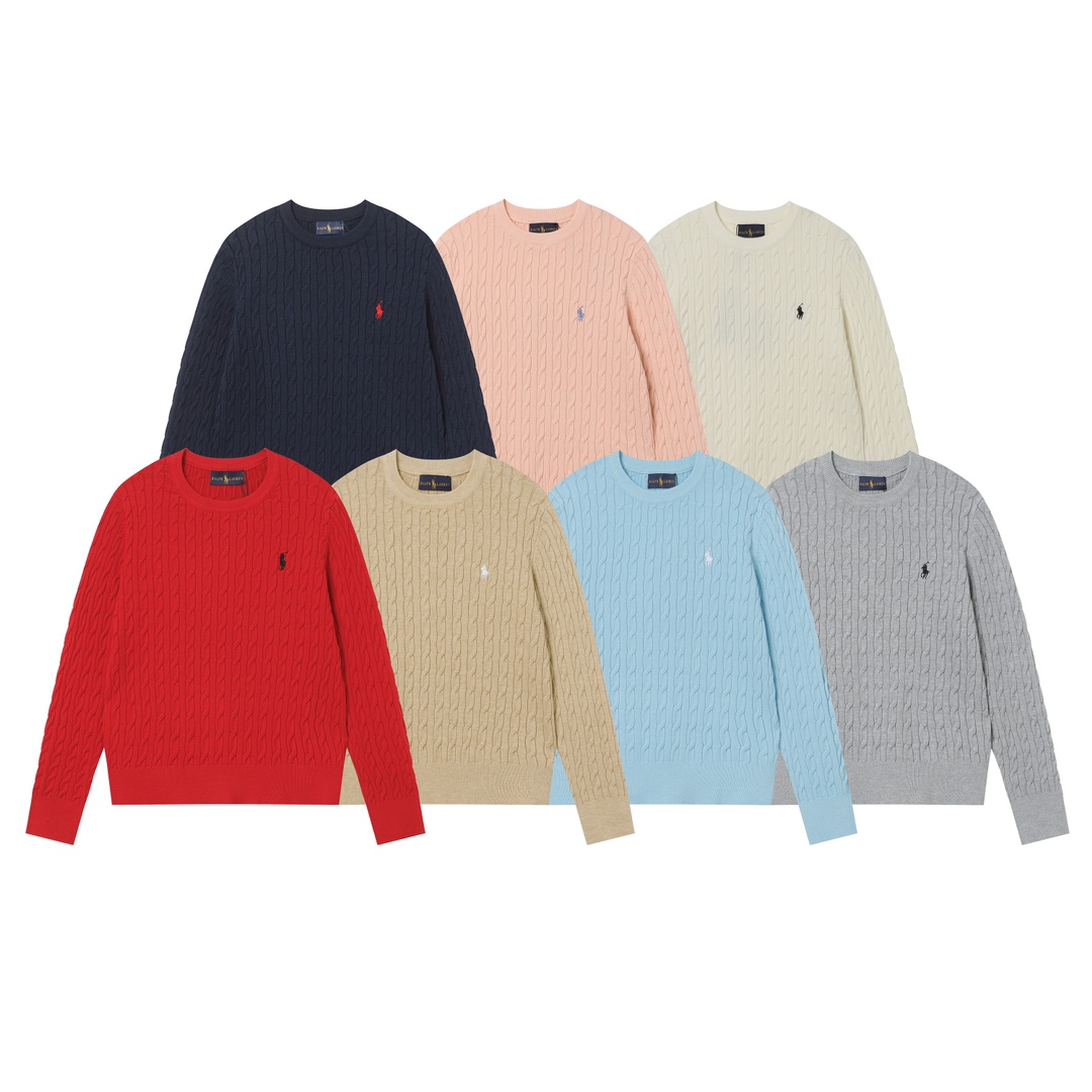 Ralph Lauren Classic Horse Logo Sweater in Various Colors and Sizes - 图片 1