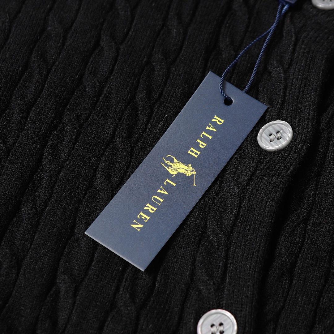Ralph Lauren Embroidered Sweater Coat: Classic Style in Various Colors and Sizes - 图片 7