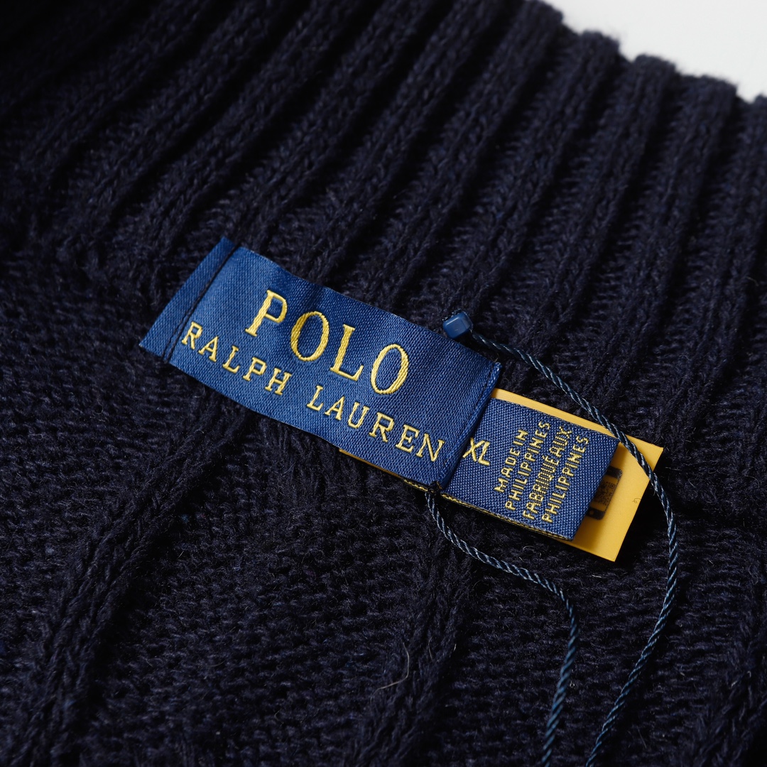 Ralph Lauren Classic Horse Logo Knit Jacket with Half Zipper, Various Sizes. - 图片 6