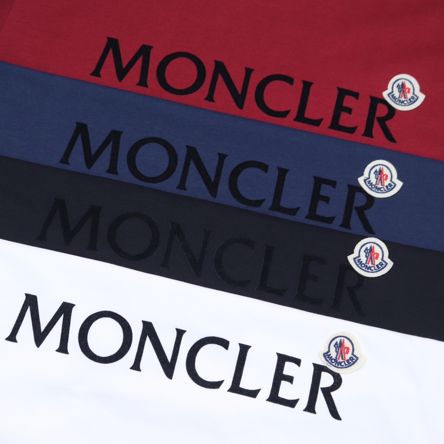 Moncler/Monkey Cotton Top-Level Fabric Short Sleeve with Radium Logo, Unisex, Multiple Colors & Sizes. - 图片 5