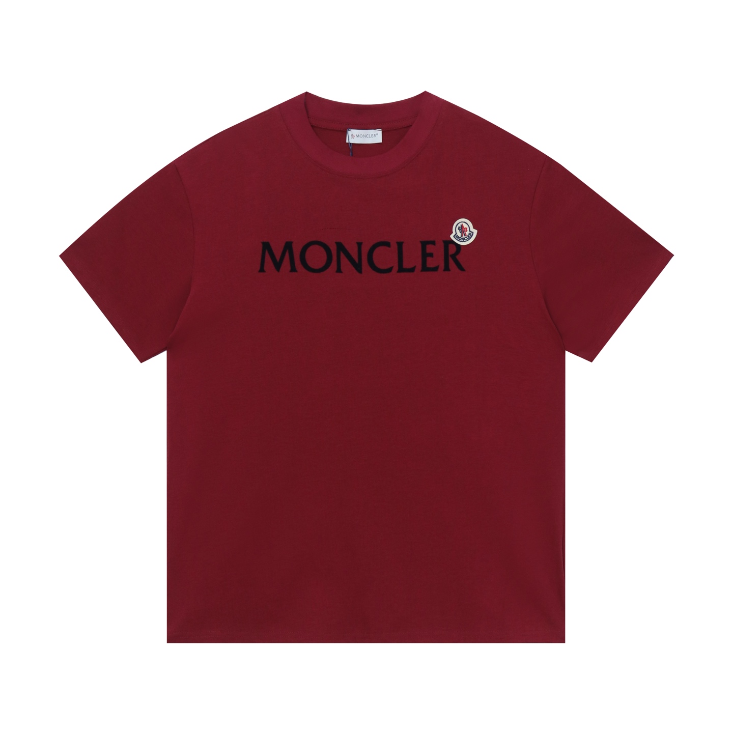 Moncler/Monkey Cotton Top-Level Fabric Short Sleeve with Radium Logo, Unisex, Various Colors and Sizes