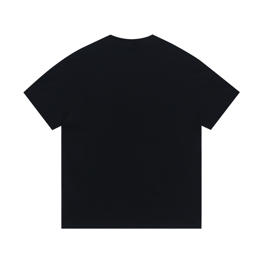Moncler/Monkey 2025 Collection: Custom Cotton Short Sleeve Shirts in Black and White - 图片 2